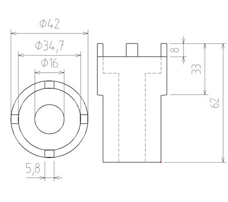 GROOVE NUT SOCKET SET | 5 PCS. (67220)