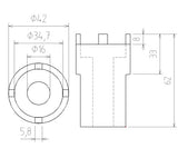GROOVE NUT SOCKET SET | 5 PCS. (67220)
