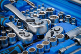 SOCKET SET 12-POINT | 6.3 MM (1/4") / 10 MM (3/8") / 12.5 MM (1/2") | 192 PCS. (2286)