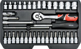SOCKET SET 1/4" 38PCS (YT-14471)