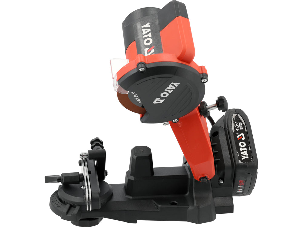 CHAIN SHARPENER 18V, CUTTING DISC 108 MM - BATTERY 2 AH (YT-84980)