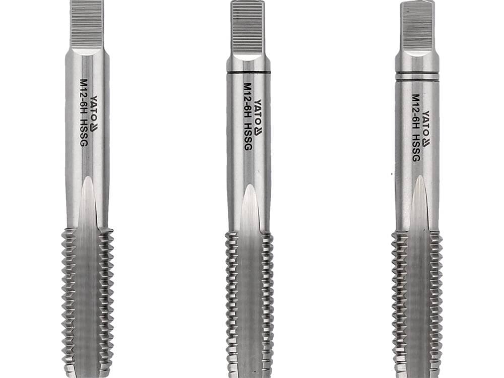 HAND TAP M12 / 3PCS HSS M2 (YT-2939)