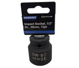 IMPACT SOCKET | 12-POINT | 12.5 MM (1/2") | 30 MM (S12-30B)