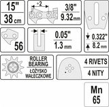 GUIDE BAR | 15" 3/8"U (YT-849321)