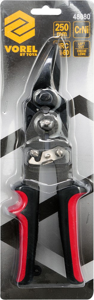 TIN SNIPS LEFT CR-NI 2-COLOUR HANDLE (48080)