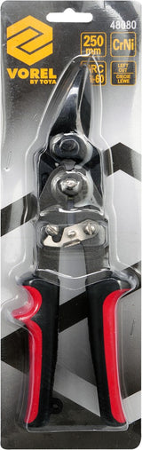 TIN SNIPS LEFT CR-NI 2-COLOUR HANDLE (48080)