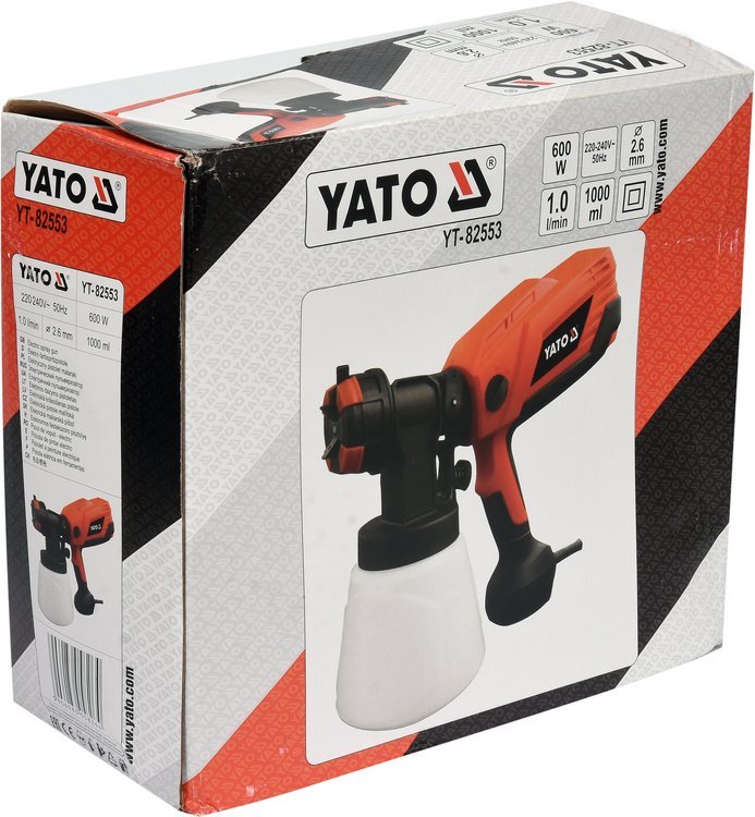 SPRAY GUN HIGH FLOW 600W 1L/MIN (YT-82553)