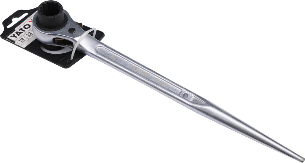 DOUBLE RATCHET WRENCH 19X22MM (YT-4937)
