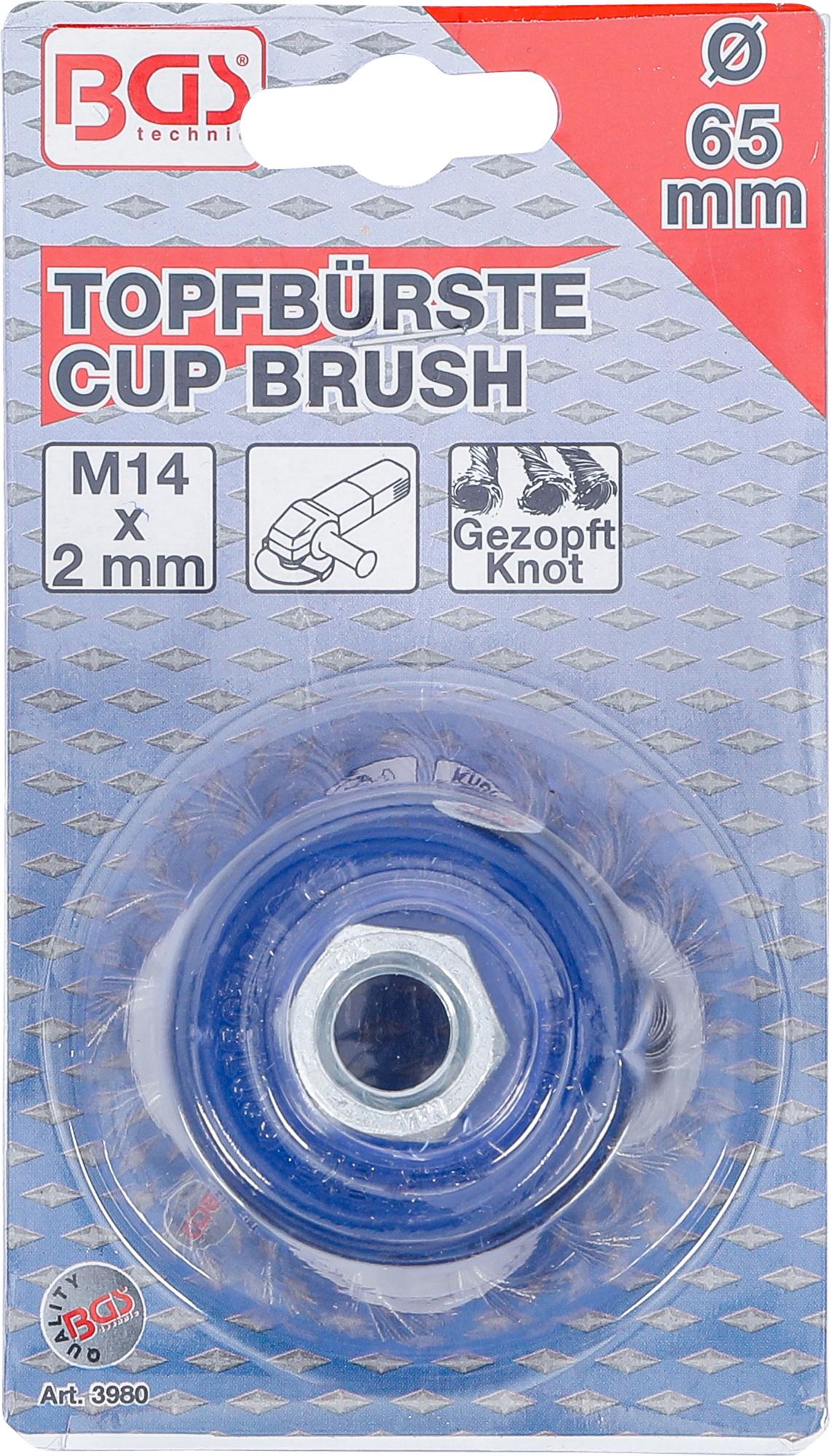 WIRE CUP BRUSH | M14 X 2 DRIVE | Ø 65 MM (3980)