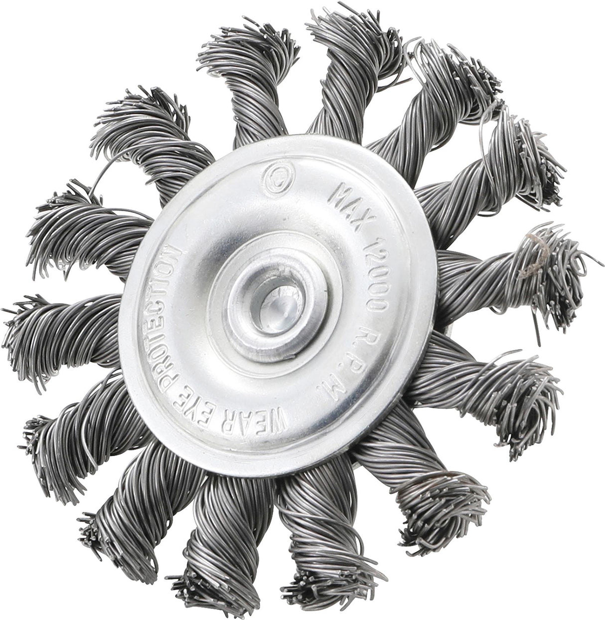 DISC BRUSH | DRIVE SHAFT 6 MM | KNOTTED | Ø 75 MM (3982)