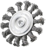 DISC BRUSH | DRIVE SHAFT 6 MM | KNOTTED | Ø 75 MM (3982)