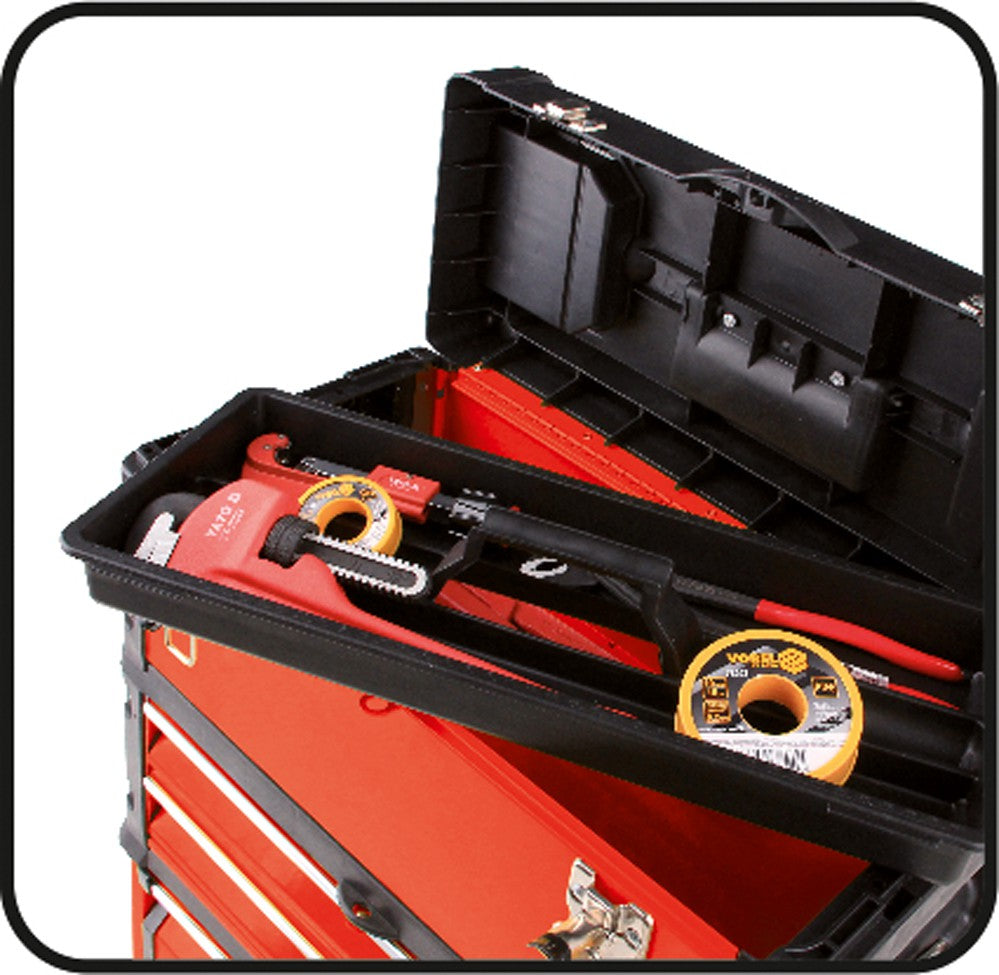 TROLLEY TOOL BOX MADE UP OF 3 PARTS (YT-09101)