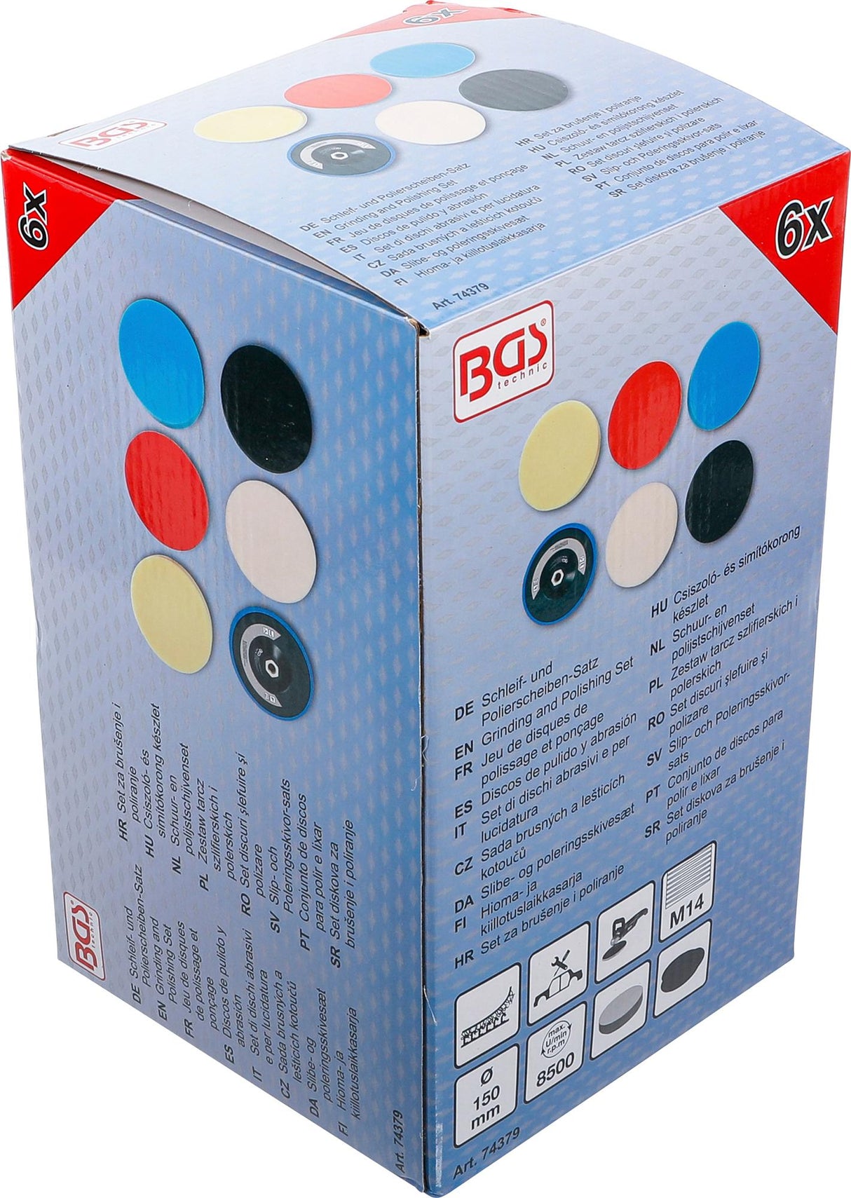 POLISHING SPONGE SET | Ø 150 MM | 6 PCS. (74379)