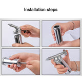 MINI GREASE GUN WITH NEEDLE NOZZLE | STAINLESS STEEL | 85 CM³ (GG3MA)