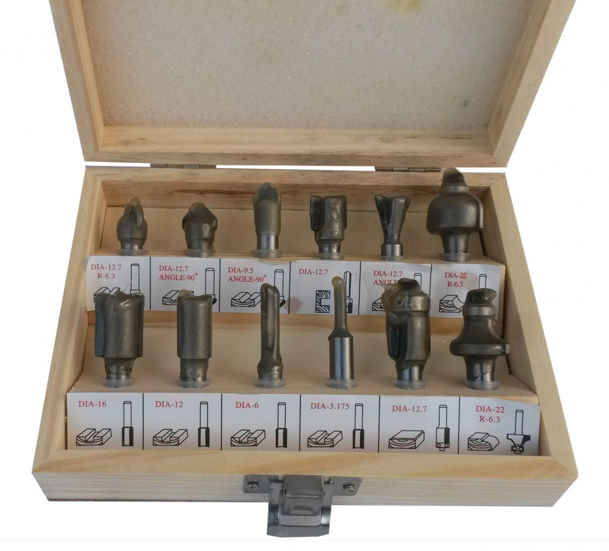 WOOD ROUTER BIT SET | 12 PCS. (22549V)