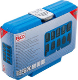 IMPACT SOCKET SET, HEXAGON | 12.5 MM (1/2") DRIVE | 3/8 - 15/16" | INCH SIZES | 10 PCS. (74296)