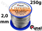 SOLDER SN60PB40 2.0MM 250G (76819)