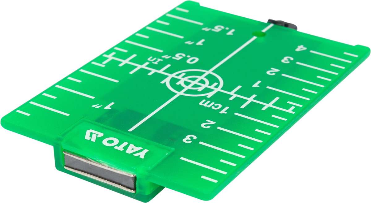 LASER TARGET CARD GREEN WITH MAGNET (YT-30465)