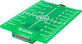 LASER TARGET CARD GREEN WITH MAGNET (YT-30465)