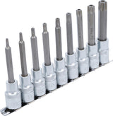 BIT SOCKET SET | 12.5 MM (1/2") DRIVE | T-STAR TAMPERPROOF (FOR TORX) | 9 PCS. (5178)
