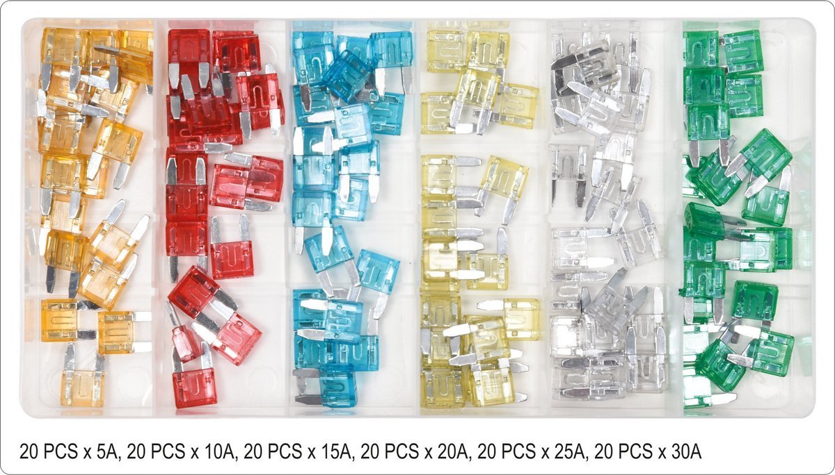 CAR FUSE ASSORTMENT 120 PCS MINI (YT-83146)