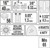 GUIDE BAR 16" 3/8"P (YT-84935)