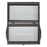PORTABLE CHARCOAL GRILL, 2 X GRID 34X21CM (99929)