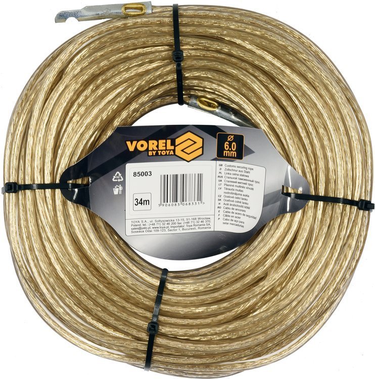 CUSTOMS SECURING ROPE 6MM 34M (85003)