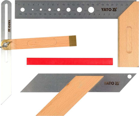 3 PC CARPENTRY SQUARE SET (YT-70823)
