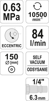 PNEUMATIC ORBIT SANDER (YT-09740)