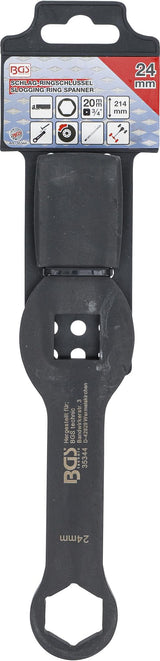 SLOGGING RING SPANNER | HEXAGON | WITH 2 STRIKING FACES | 24 MM (35344)