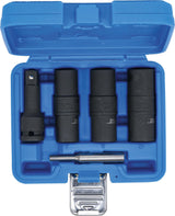 SPECIAL IMPACT DOUBLE-SIDED SOCKET SET / EXTERNAL HEXAGON & SCREW EXTRACTORS 17 - 19 - 21 MM | 12.5 MM (1/2") | 3-TLG. (7467)