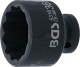 IMPACT SOCKET, 12-POINT | 12.5 MM (1/2") DRIVE | 36 MM (5316)