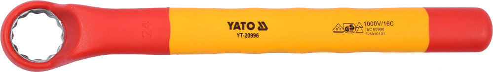 INSULATED RING WRENCH 24MM VDE (YT-20996)