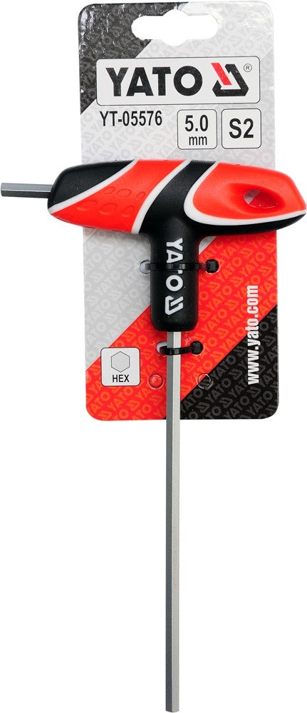 T-HANDLE HEX KEY 5MM (YT-05576)