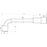 L TYPE SOCKET WRENCH 21MM (YT-1641)