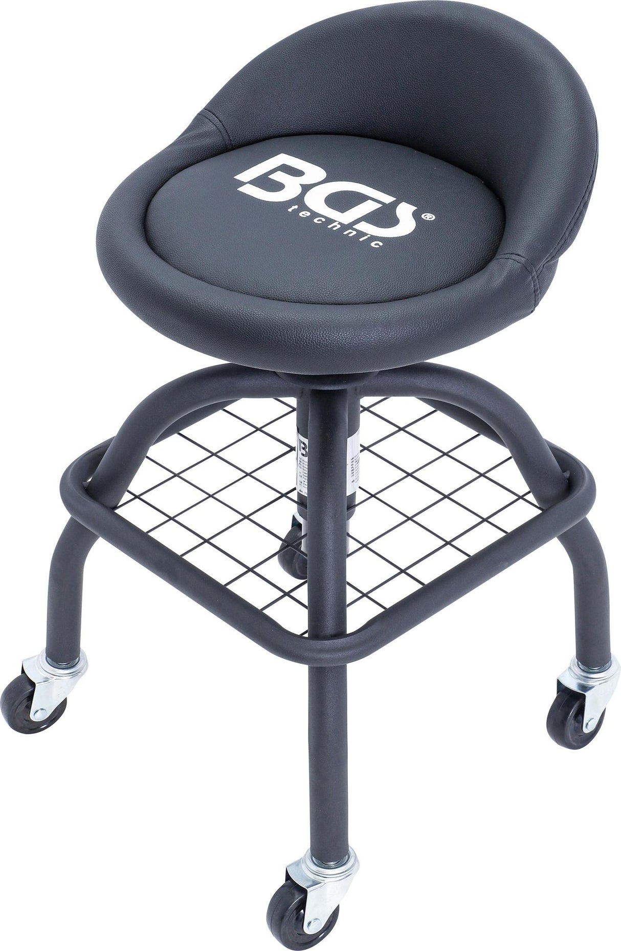 WORKSHOP STOOL | WITH 4 CASTORS | HEIGHT ADJUSTABLE | 540 - 680 MM (70145)