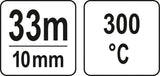 HEAT RESISTANT TAPE 10MM 300C (YT-82541)