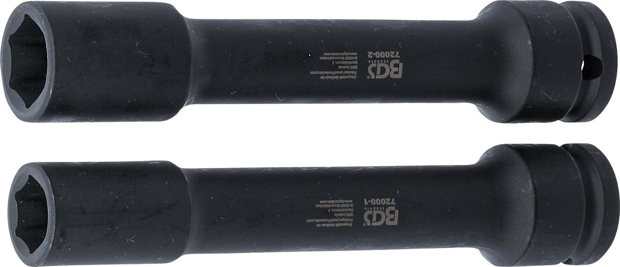 SPECIAL SOCKET SET | FOR DIFFERENTIAL FLANGE NUT | FOR VOLVO | 15 - 18 MM (72000B)