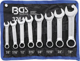 COMBINATION SPANNER SET | EXTRA SHORT | INCH SIZES | 3/8" - 7/8" | 8 PCS. (32140)