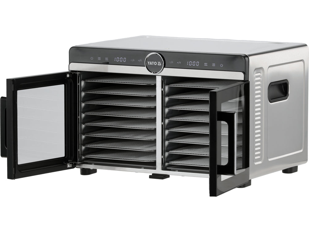 FOOD DEHYDRATOR: MUSHROOMS / BERRIES / FRUIT ETC. | 16 TRAYS | 1400W (YG-16000)