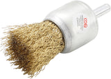 STEEL WIRE BRUSH | BRASS COATED | Ø 25 MM (8364)