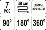 7PC GREASE GUN ADAPTORS SET (YT-07110)