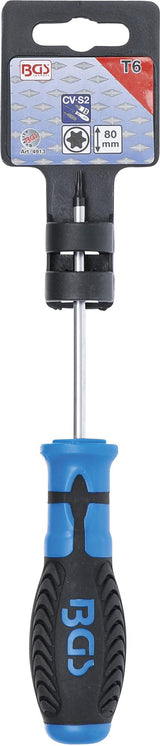 SCREWDRIVER | T-STAR (FOR TORX) T6 | BLADE LENGTH 80 MM (4913)