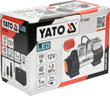 CAR AIR COMPRESSOR WITH LED LIGHT 180W (YT-73460)