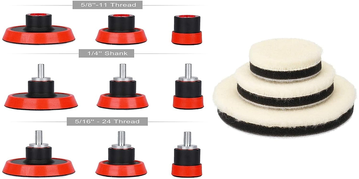 GRINDING, POLISHING, WAXING, SEALING GLAZE KIT | 29 PCS. (P29A)