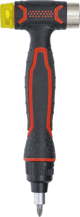 HAMMER WITH INTERCHANGEABLE HEAD | WITH RATCHET SPINNER HANDLE FOR BITS, REVERSIBLE | 3-IN-1 (20800)