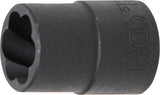 TWIST SOCKET (SPIRAL PROFILE) / SCREW EXTRACTOR | 12.5 MM (1/2") DRIVE | 15 MM (5266-15)