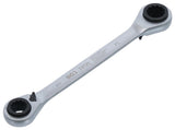 RATCHETING RING SPANNER | DOUBLE-ENDED WITH SWITCH | 4-IN-1 | 12 X 13 - 14 X 15 MM (74720)