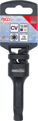 SCREW EXTRACTOR | 12.5 MM (1/2") DRIVE | FOR DAMAGED INTERNAL HEXAGON 10 MM (7004-10)